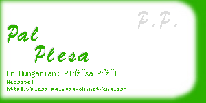 pal plesa business card